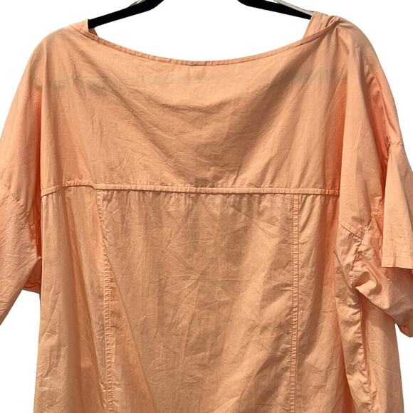 Free People Lightweight Tunic Top Short Sleeve Oversized Cotton Shirt Small - Picture 4 of 8